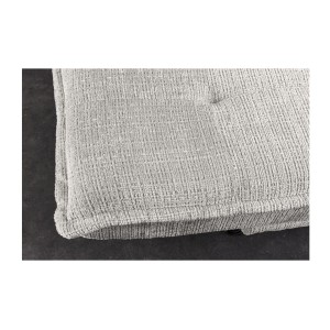 Zoom sur l'assise du canapé droit convertible SERENO blanc