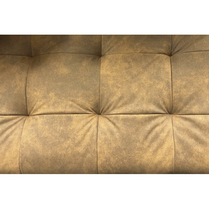 Sofa rechtwinklig umwandelbar SERENO schokoladenbraun – 3-Sitzer Schlafsofa aus Mikrofaser