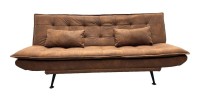 Canapé convertible SERENO en microfibre brun