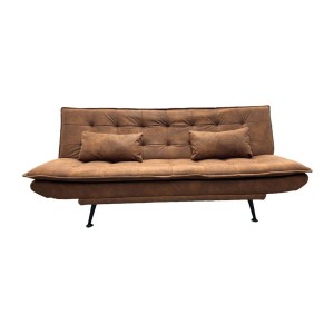 Canapé convertible SERENO en microfibre brun