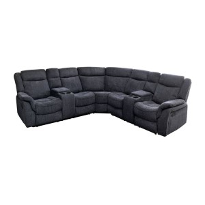 Canapé d'angle relax DOMUS en gris foncé