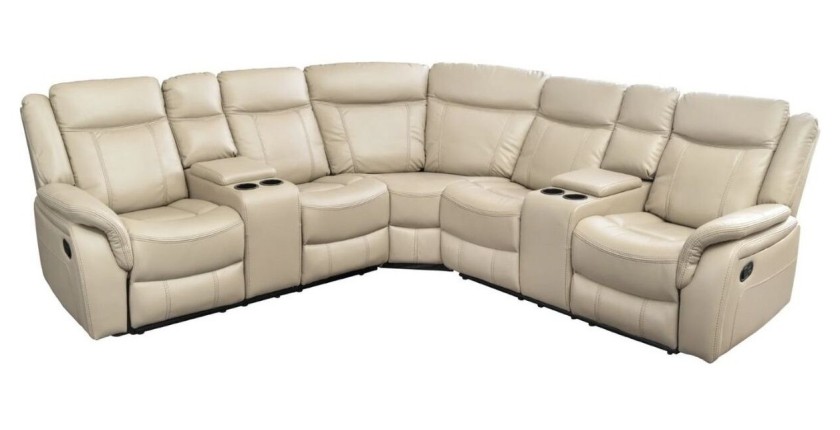 Canapé d'angle relax DOMUS beige