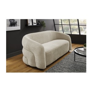 Canapé droit NUAGE blanc mis en situation