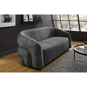 canapé droit NUAGE gris foncé mis en situation