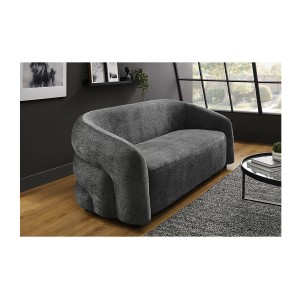 canapé droit NUAGE gris foncé mis en situation