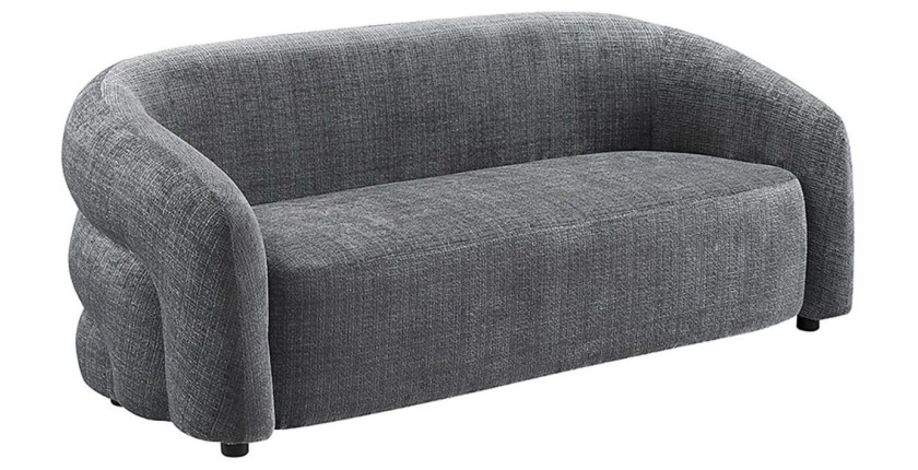 canapé droit NUAGE gris foncé