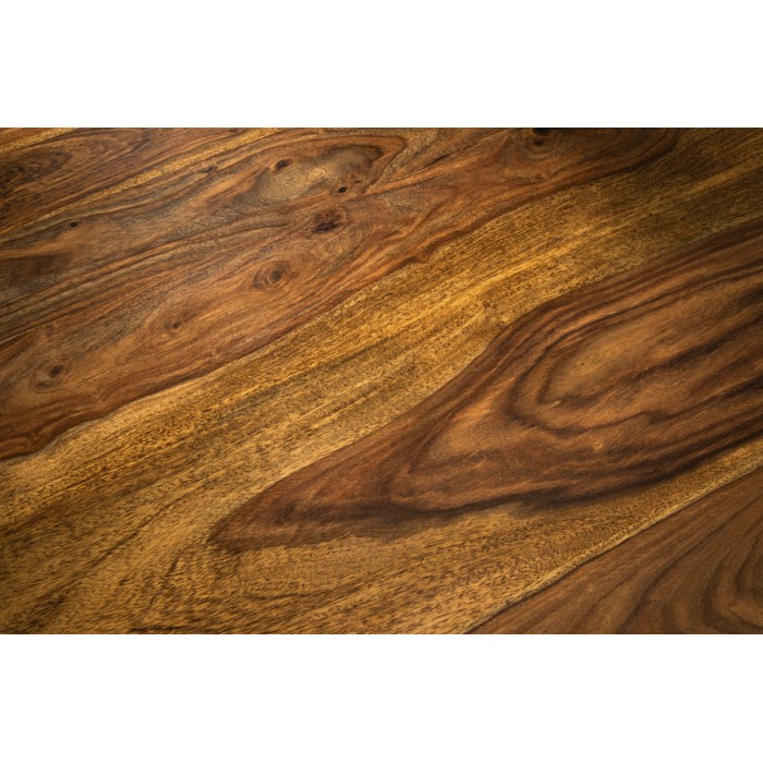 Tavolo da pranzo YONA rotondo 120 cm – Tavolo rustico in legno massello di sheesham