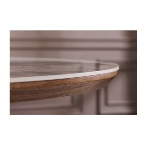 Table LUMEA extensible 160–200 cm – Table contemporaine en céramique et bois de noyer