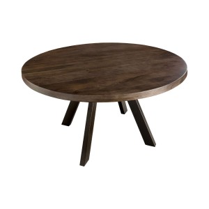 Table ronde LODEN 120cm en bois de manguier