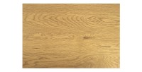 Table de salle à manger CALDERO 120 cm – Table contemporaine aspect chêne sauvage et métal
