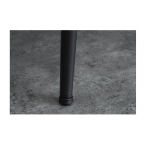 Table de salle à manger CALDERO 120 cm – Table contemporaine aspect pierre et métal