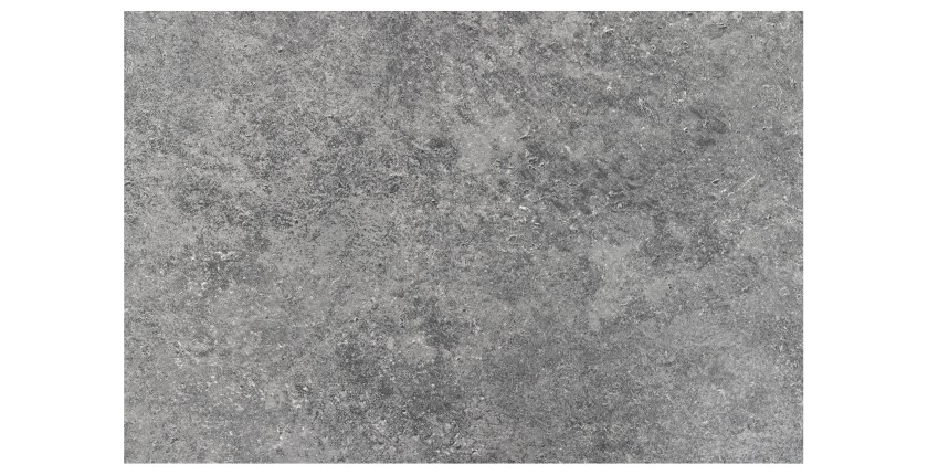 Table de salle à manger CALDERO 140 cm – Table contemporaine aspect pierre et métal