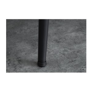 Table de salle à manger CALDERO 140 cm – Table contemporaine aspect pierre et métal