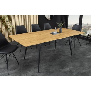 Table extensible CALDERO 120-160cm en chêne sauvage mise en situation