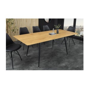 Table extensible CALDERO 120-160cm en chêne sauvage mise en situation