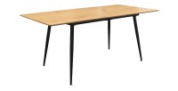 Table extensible CALDERO 120-160cm en chêne sauvage
