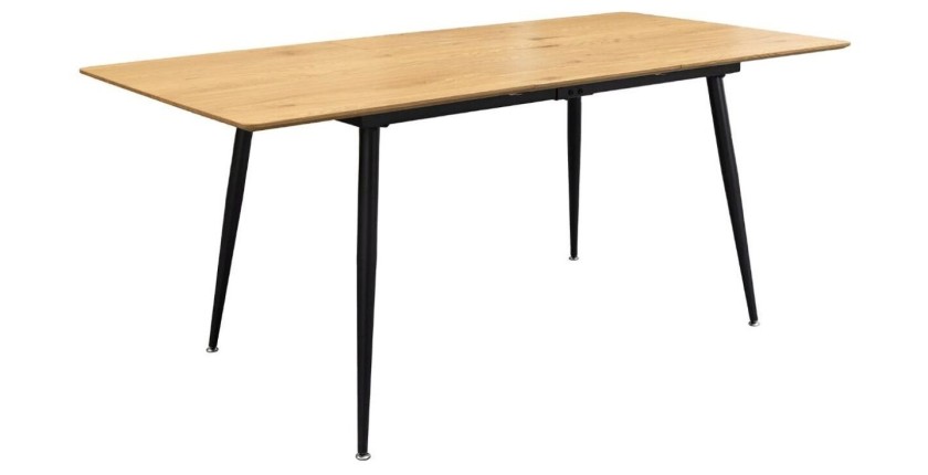 Table extensible CALDERO 120-160cm en chêne sauvage