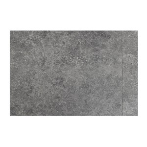 Zoom sur la texture du plateau de la table extensible 120-160cm CALDERO aspect pierre