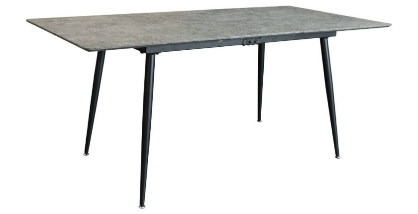 Table extensible 120-160cm CALDERO aspect pierre