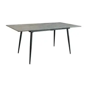 Table extensible 120-160cm CALDERO aspect pierre