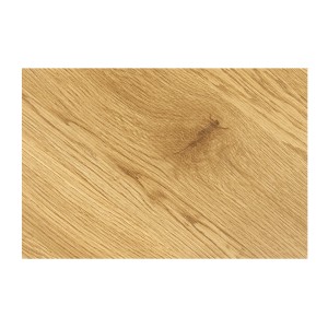 Table de salle à manger COURBAX ronde 120 cm – Table industrielle aspect chêne sauvage et métal