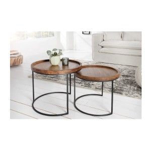 Tables basses gigognes ORBO rondes vues de face