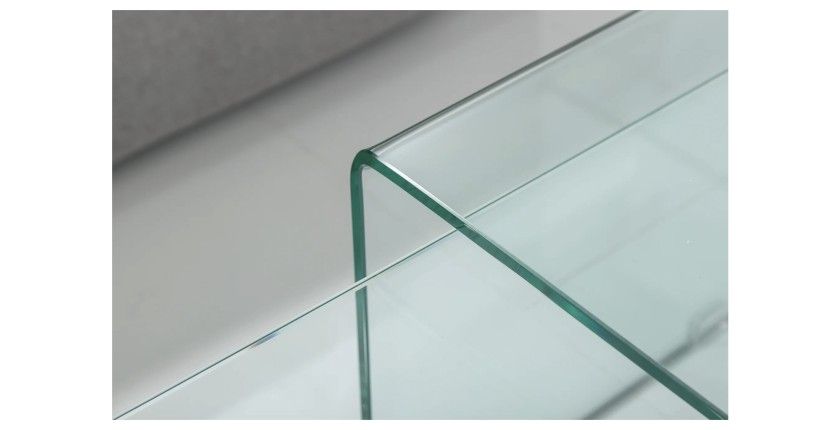Zoom sur l'angle arrondi des tables basses HOLLOW empilables
