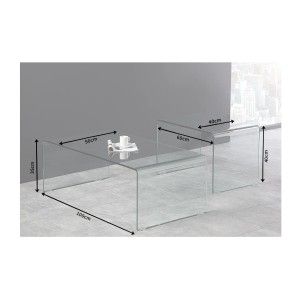 Dimensions des tables basses HOLLOW empilables