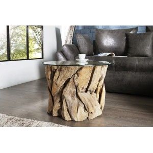 Table basse ARBOREA avec plateau 60cm mise en situation