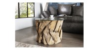 Table basse ARBOREA avec plateau 70cm mise en situation