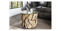 Table basse ARBOREA avec plateau 70cm vue de face
