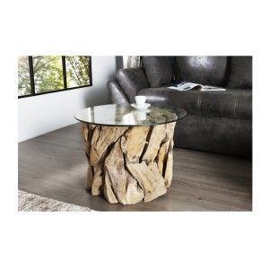 Table basse ARBOREA avec plateau 70cm vue de face