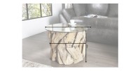 Dimensions de la table basse ARBOREA avec plateau 70cm