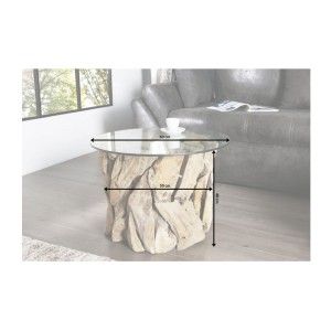 Dimensions de la table basse ARBOREA avec plateau 70cm