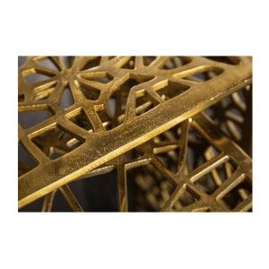 Zoom sur les bords des tables basses gigognes carrés dorées METRIX 60cm
