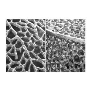 Table basse METRIX ronde argentée 80 cm – Table basse design en aluminium ajouré