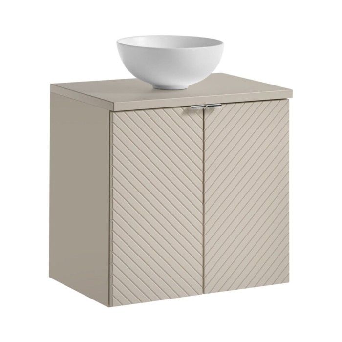 Ensemble de salle de bain AOKI avec meuble sous vasque, plan vasque et vasque ronde à poser