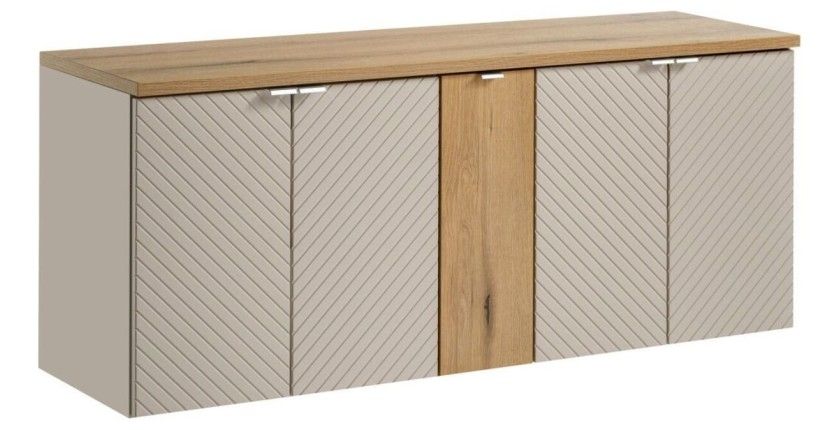 Ensemble de plusieurs meubles sous vasque et plan vasque 140cm AOKI