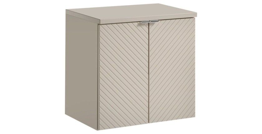 Set per bagno AOKI: mobile sottolavabo con ante 60cm + piano lavabo beige