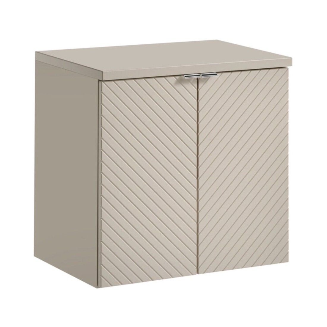Set per bagno AOKI: mobile sottolavabo con ante 60cm + piano lavabo beige