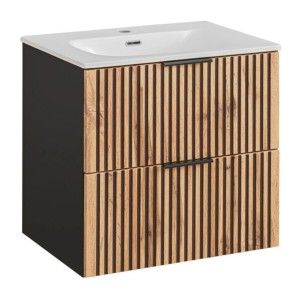 Meuble sous vasque 60cm et vasque encastrée KINOKO