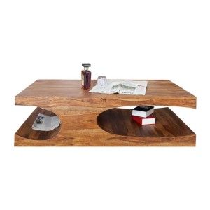 Table basse rectangulaire en bois de Sheesham NOMA