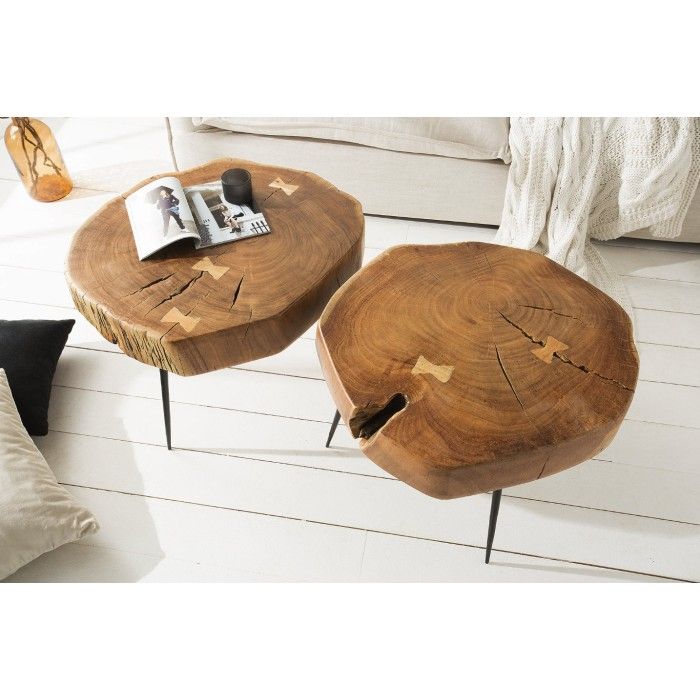 Table basse NOMA ronde 60cm vu de haut