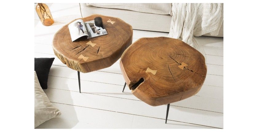 Table basse NOMA ronde 60cm vu de haut