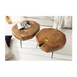 Table basse NOMA ronde 60cm vu de haut