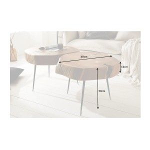 Dimensions de la table basse NOMA ronde 60cm