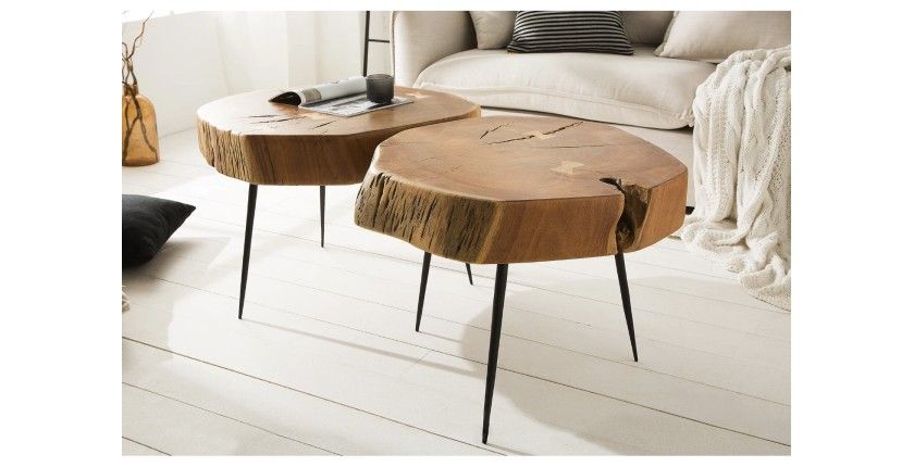 Table basse NOMA ronde 60cm mise en situation
