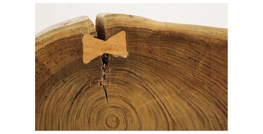 Zoom sur la texture de la table basse NOMA ronde 60cm