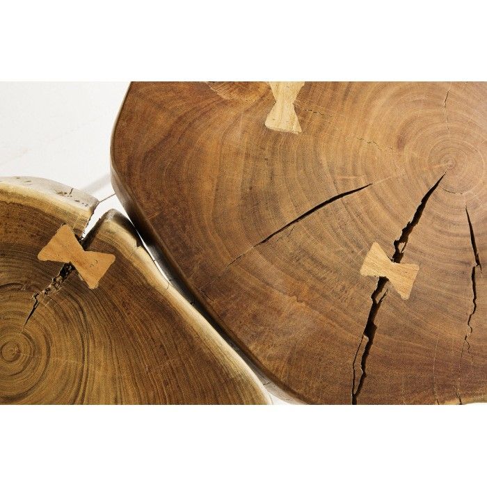 Zoom sur le plateau de la table basse NOMA ronde 60cm
