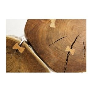 Zoom sur le plateau de la table basse NOMA ronde 60cm